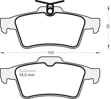 MGA 806 - Комплект спирачно феродо, дискови спирачки vvparts.bg