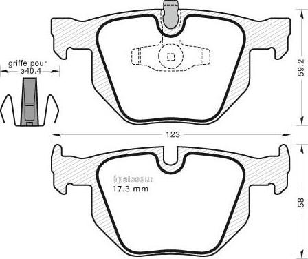 MGA 814 - Комплект спирачно феродо, дискови спирачки vvparts.bg