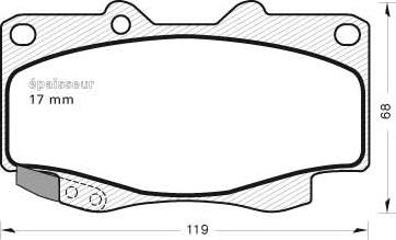 Valeo 302479 - Комплект спирачно феродо, дискови спирачки vvparts.bg