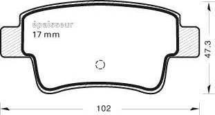 MGA 837 - Комплект спирачно феродо, дискови спирачки vvparts.bg