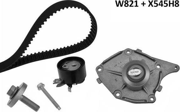 MGA 821K2 - Водна помпа+ к-кт ангренажен ремък vvparts.bg