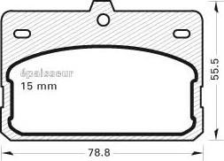 MGA 87 - Комплект спирачно феродо, дискови спирачки vvparts.bg