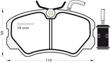 FTE BL1259B4 - Комплект спирачно феродо, дискови спирачки vvparts.bg