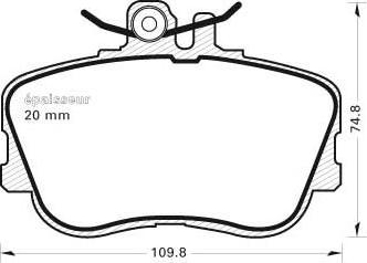 MGA 347 - Комплект спирачно феродо, дискови спирачки vvparts.bg