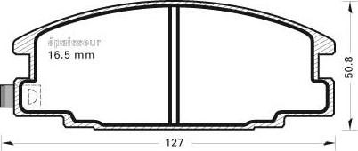 MGA 384 - Комплект спирачно феродо, дискови спирачки vvparts.bg