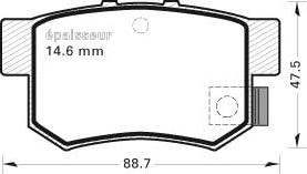 MGA 380 - Комплект спирачно феродо, дискови спирачки vvparts.bg