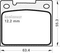 MGA 382 - Комплект спирачно феродо, дискови спирачки vvparts.bg