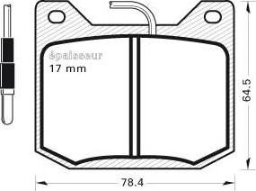 MGA 33 - Комплект спирачно феродо, дискови спирачки vvparts.bg