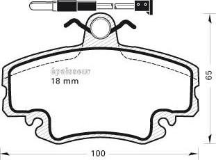 MGA 325 - Комплект спирачно феродо, дискови спирачки vvparts.bg