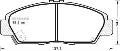 MGA 379 - Комплект спирачно феродо, дискови спирачки vvparts.bg