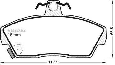 MGA 294 - Комплект спирачно феродо, дискови спирачки vvparts.bg