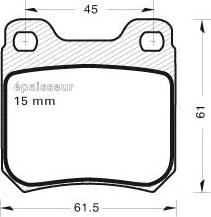 MGA 246 - Комплект спирачно феродо, дискови спирачки vvparts.bg