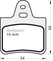 MGA 242 - Комплект спирачно феродо, дискови спирачки vvparts.bg