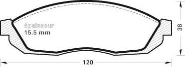 MGA 204 - Комплект спирачно феродо, дискови спирачки vvparts.bg