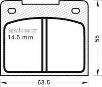 MGA 20 - Комплект спирачно феродо, дискови спирачки vvparts.bg