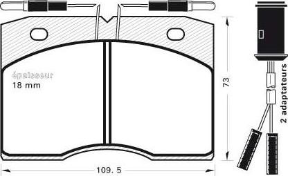 MGA 216 - Комплект спирачно феродо, дискови спирачки vvparts.bg