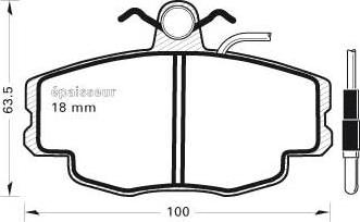 Optimal 9452 - Комплект спирачно феродо, дискови спирачки vvparts.bg