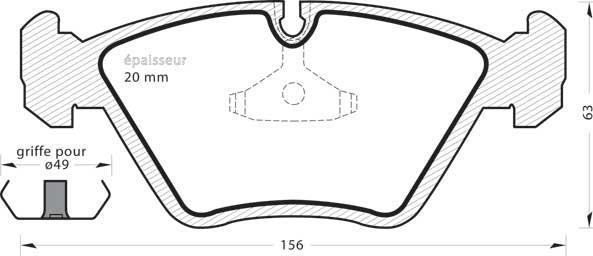 MGA 236 - Комплект спирачно феродо, дискови спирачки vvparts.bg