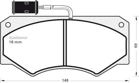 MGA 270 - Комплект спирачно феродо, дискови спирачки vvparts.bg