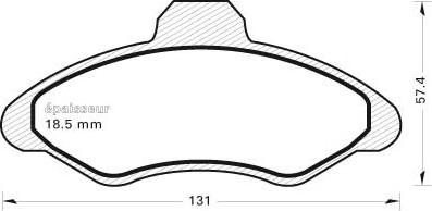 MGA 277 - Комплект спирачно феродо, дискови спирачки vvparts.bg