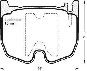 Valeo 671249 - Комплект спирачно феродо, дискови спирачки vvparts.bg