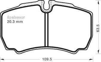 MGA 764 - Комплект спирачно феродо, дискови спирачки vvparts.bg