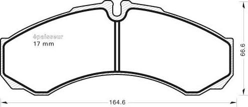 MGA 763 - Комплект спирачно феродо, дискови спирачки vvparts.bg