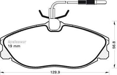 Remsa 60414 - Комплект спирачно феродо, дискови спирачки vvparts.bg