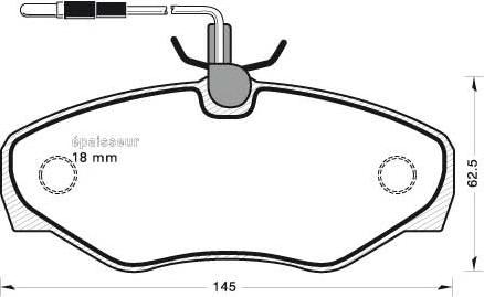 DJ Parts BP2638 - Комплект спирачно феродо, дискови спирачки vvparts.bg