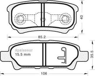 MGA 789 - Комплект спирачно феродо, дискови спирачки vvparts.bg