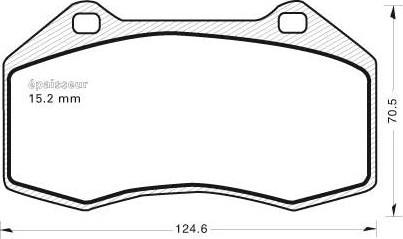 MGA 785 - Комплект спирачно феродо, дискови спирачки vvparts.bg