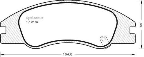 MGA 772 - Комплект спирачно феродо, дискови спирачки vvparts.bg