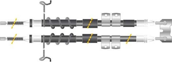MGA CF5786 - Жило, ръчна спирачка vvparts.bg
