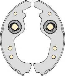 MGA K553126 - Комплект спирачна челюст vvparts.bg