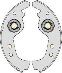 MGA M553 - Комплект спирачна челюст vvparts.bg