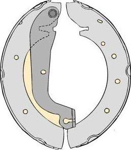 MGA K643757 - Комплект спирачна челюст vvparts.bg