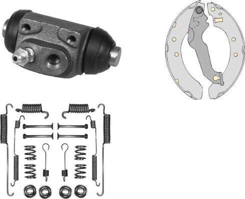 MGA K632452 - Комплект спирачна челюст vvparts.bg