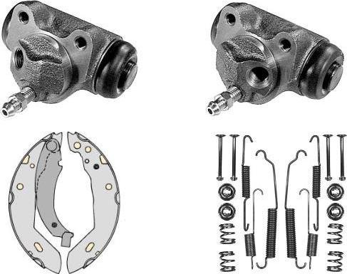 MGA K624639 - Комплект спирачна челюст vvparts.bg