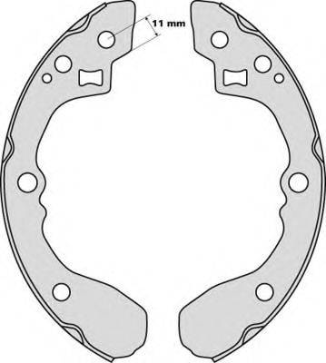 MGA M800 - Комплект спирачна челюст vvparts.bg