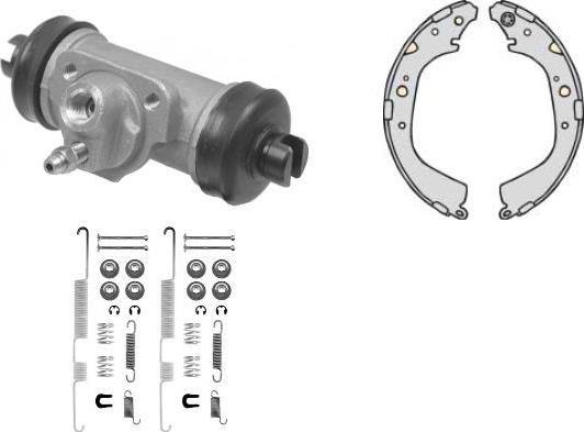 MGA K711824 - Комплект спирачна челюст vvparts.bg