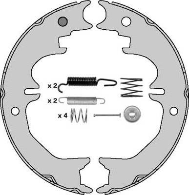 MGA M902R - Комплект спирачна челюст, ръчна спирачка vvparts.bg