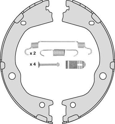 MGA M915R - Комплект спирачна челюст, ръчна спирачка vvparts.bg