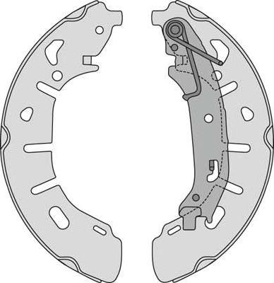 MGA M910 - Комплект спирачна челюст vvparts.bg