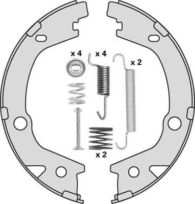 MGA M920R - Комплект спирачна челюст, ръчна спирачка vvparts.bg