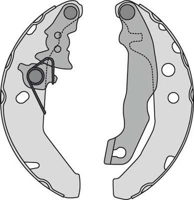 MGA M641 - Комплект спирачна челюст vvparts.bg