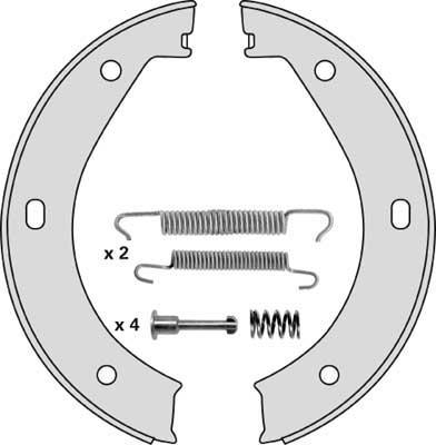 MGA M685R - Комплект спирачна челюст, ръчна спирачка vvparts.bg