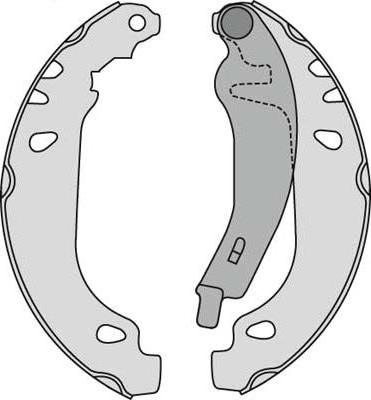 MGA M631 - Комплект спирачна челюст vvparts.bg