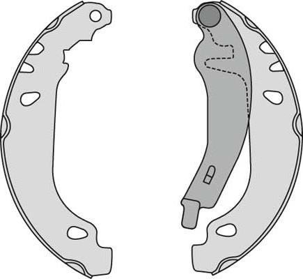 MGA M672 - Комплект спирачна челюст vvparts.bg