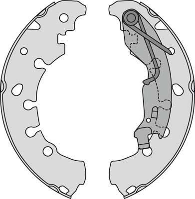 MGA M848 - Комплект спирачна челюст vvparts.bg