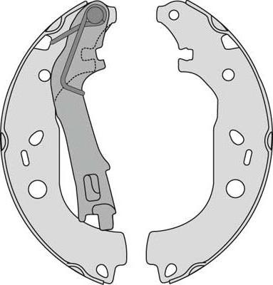 MGA M843 - Комплект спирачна челюст vvparts.bg